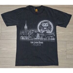 The Lion King New York T Shirt Womens Small Black Short Sleeve Disney Play